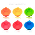 Custom foldable portable silicone pet bowl